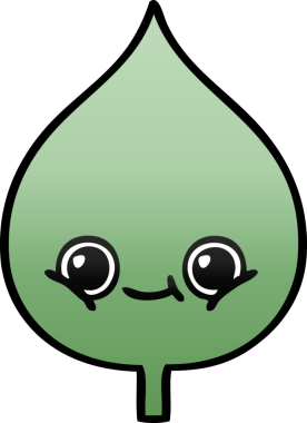 Bir insan tarafından çizilmiş dışavurumsal yaprağın gölgelenmiş çizimi