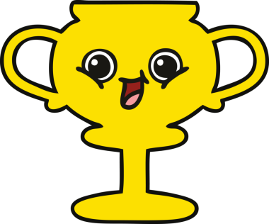 Bir insan tarafından çizilmiş sevimli bir kupa karikatürü.