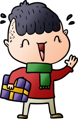 Bir insan tarafından çizilmiş mutlu çocuk.