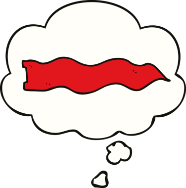 Bir insan tarafından çizilmiş düşünce baloncuklu çizgi film afişi.