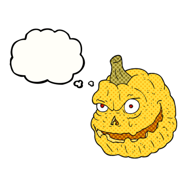 Bir insan tarafından çizilmiş serbest çizilmiş balkabağı karikatürü.