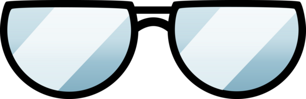 Bir insan tarafından çizilmiş grafik vektör illüstrasyon simgesi gözlüğü