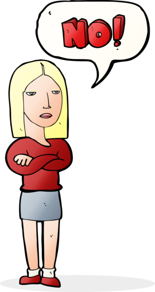 Çizgi filmdeki kadın bir insan tarafından çizilmediğini söylüyor.