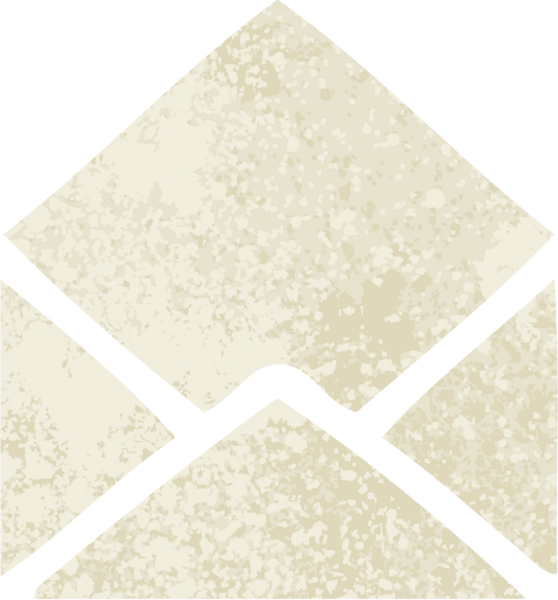 Bir insan tarafından çizilmiş kağıt zarfın retro çizim tarzı karikatürü