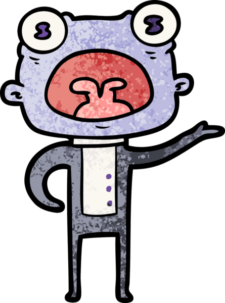 Bir insan tarafından çizilmiş garip uzaylı çizgi filmi.