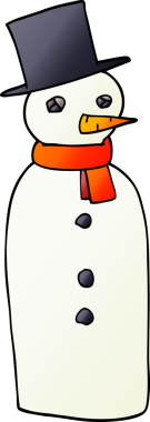 Bir insan tarafından çizilmiş geleneksel kardan adam çizimi.