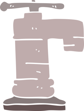 Bir insan tarafından çizilmiş karalama musluğu.