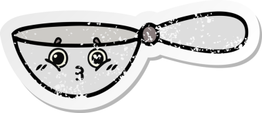 Bir insan tarafından çizilmiş sevimli bir çizgi filmin sıkıntılı çıkartması.