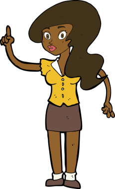 Bir insan tarafından çizilmiş güzel bir kadın çizgi filmi.