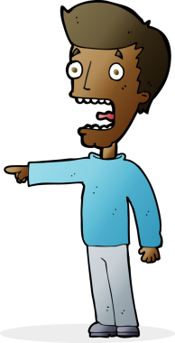 Bir insan tarafından çizilmiş karikatür.