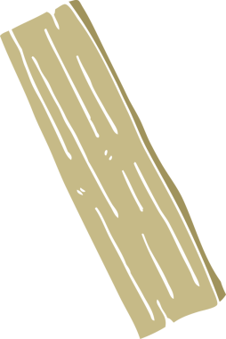 Bir insan tarafından çizilmiş ahşap karalama tahtası.