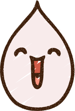 Bir insan tarafından çizilen Mutlu Yağmur Damlası Tebeşiri