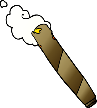 Bir insan tarafından çizilmiş karalama sigara tiryakisi.