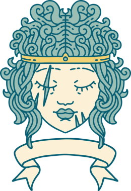 Retro Dövme Tarzı İnsan Barbar Karakteri