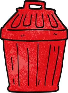 Bir insan tarafından çizilmiş karalama çöplüğü.