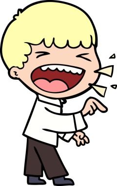 Bir insan tarafından çizilmiş gülen adam.