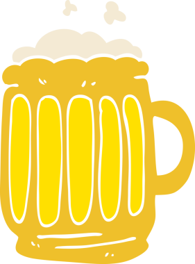 Bir insan tarafından çizilmiş bira karalaması.