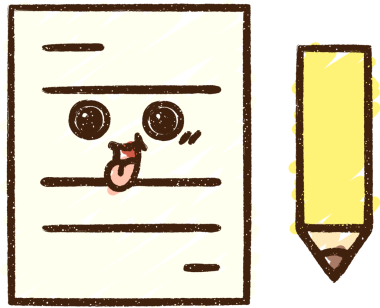 Bir insan tarafından çizilen Kağıt ve Kalem Tebeşiri