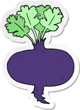 Bir insan tarafından çizilmiş pancar pancarının çıkartması.