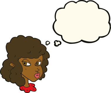 Düşünce baloncuğu bir insan tarafından çizilmiş şüpheli bir karikatür.