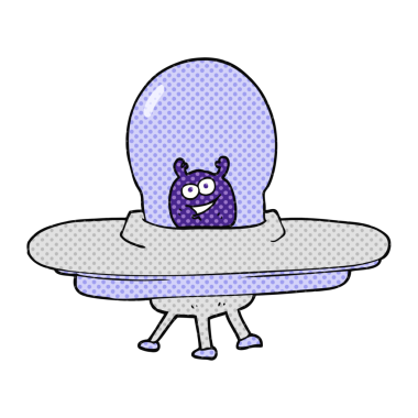 Bir insan tarafından çizilmiş serbest çizim uzay gemisi