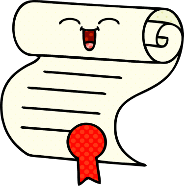 bir insan tarafından çizilmiş bir sözleşmenin çizgi roman tarzı