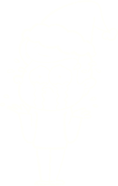 Bir insan tarafından çizilen Noel Adam Tebeşiri