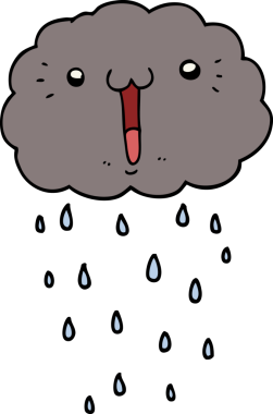 bir insan tarafından çizilmiş karikatür bulutu