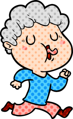 Bir insan tarafından çizilmiş çizgi film şarkıcısı.