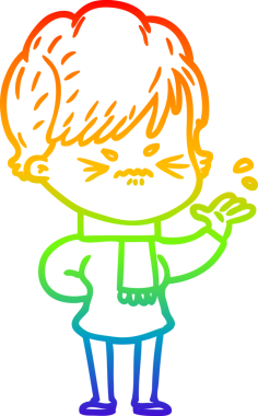 Bir insan tarafından çizilmiş karikatür çizimi.