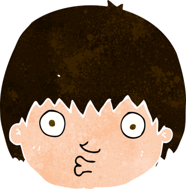 Bir insan tarafından çizilmiş el çizimi karikatür