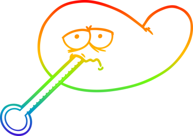 Gökkuşağı gradyan çizgi çizimi Bir insan tarafından çizilmiş safra kesesi