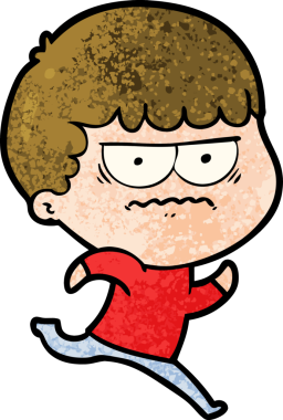 Bir insan tarafından çizilmiş rahatsız bir adam.