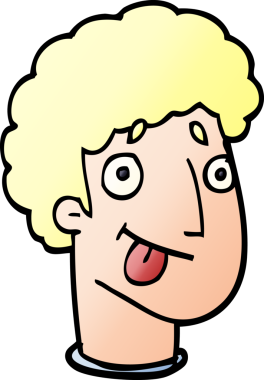 bir insan tarafından çizilmiş karalama erkek yüzü