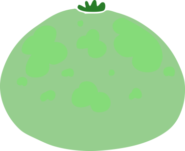 Bir insan tarafından çizilmiş düz renk çizgi film kabağı