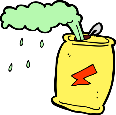 Bir insan tarafından çizilmiş gazoz kutusu.