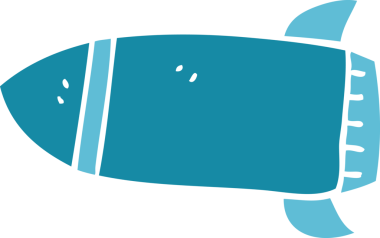 bir insan tarafından çizilmiş karalama roketi