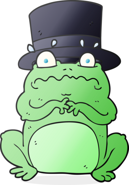 Bir insan tarafından çizilmiş zengin bir karakurbağası.