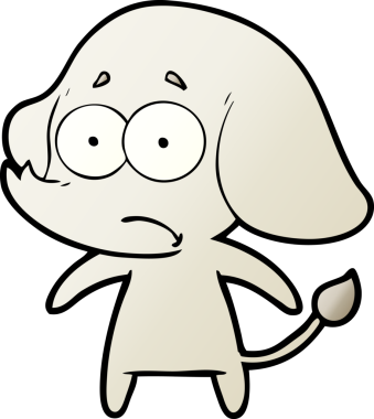 bir insan tarafından çizilmiş belirsiz bir fil.