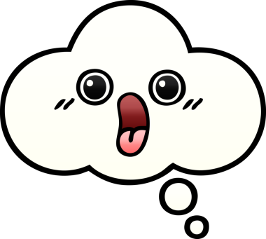 Bir insan tarafından çizilen düşünce baloncuğunun gölgeli çizimi