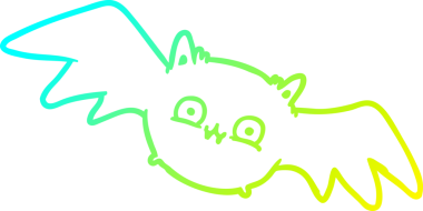 Bir insan tarafından çizilmiş bir vampir cadılar bayramı sopası çizimi.