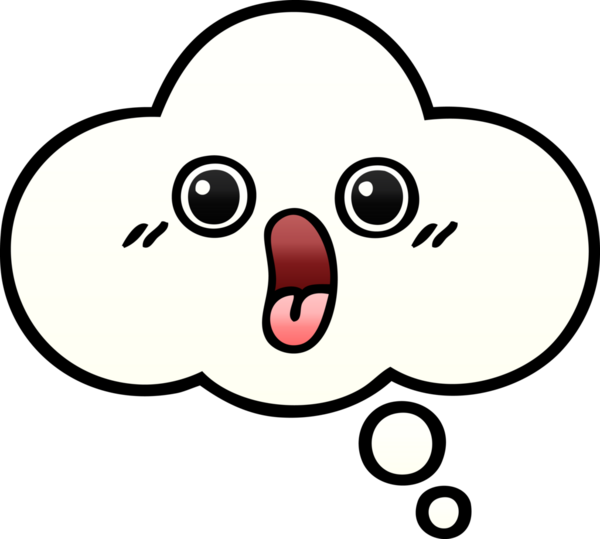 Bir insan tarafından çizilen düşünce baloncuğunun gölgeli çizimi