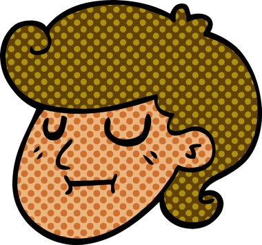 Bir insan tarafından çizilmiş bir kız yüzü karalaması