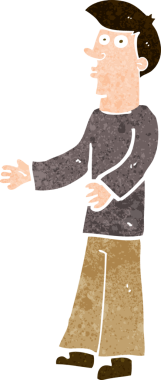 Bir insan tarafından çizilmiş garip bir adam.