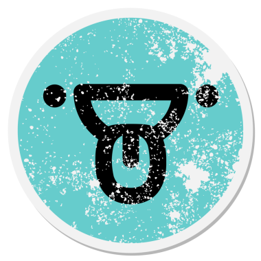 Bir insan tarafından çizilmiş dairesel dilli mutlu yüz.