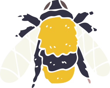 Bir insan tarafından çizilmiş karalama arısı.