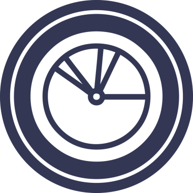 Bir insan tarafından çizilmiş pasta grafiği simgesi