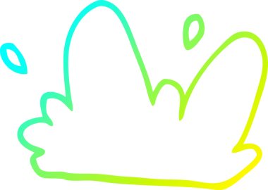 Bir insan tarafından çizilmiş karikatür su sıçratma çizgisi.