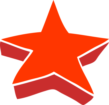 Bir insan tarafından çizilmiş karalama yıldızı.