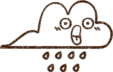 Bir insan tarafından çizilmiş Yağmur Bulutu Kömürü Çizimi